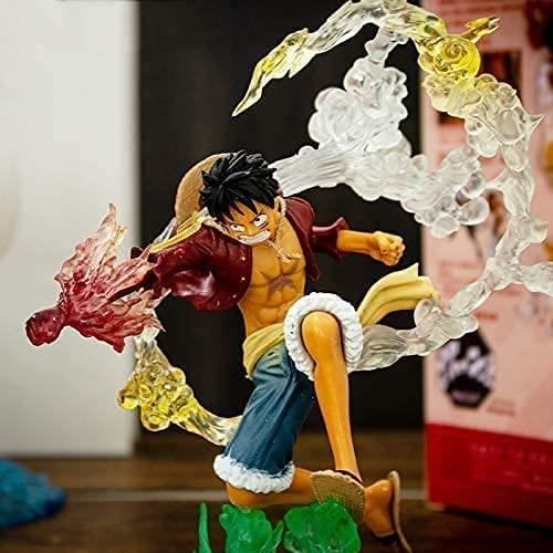 17CM Figurine Anime One Piece Luffy Fire Punch Figure New World Version PVC Collection Nouveau Monde Modèle Figurine Décoratio A14