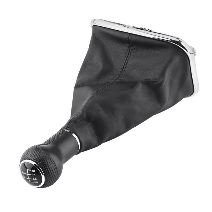 Drfeify soufflet de pommeau de levier de vitesse à 5 vitesses Kit de démarrage de guêtre de levier de vitesse de pommeau de