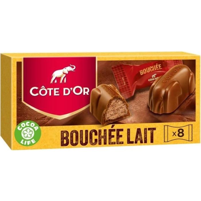 CÔTE D'OR - Chocolat Bouchée Lait 200G - Lot De 3