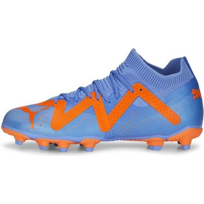 Chaussures De Foot Crampons Moulés Enfant - PUMA FUTURE MATCH - Bleu Et Orange