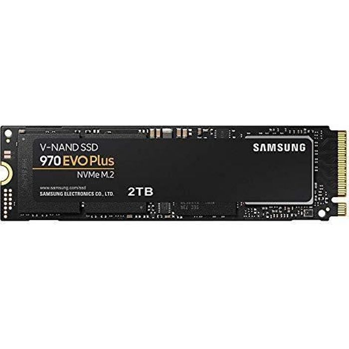 Samsung SSD Interne 970 EVO Plus NVMe M.2 (2 To) - MZ-V7S2T0BW