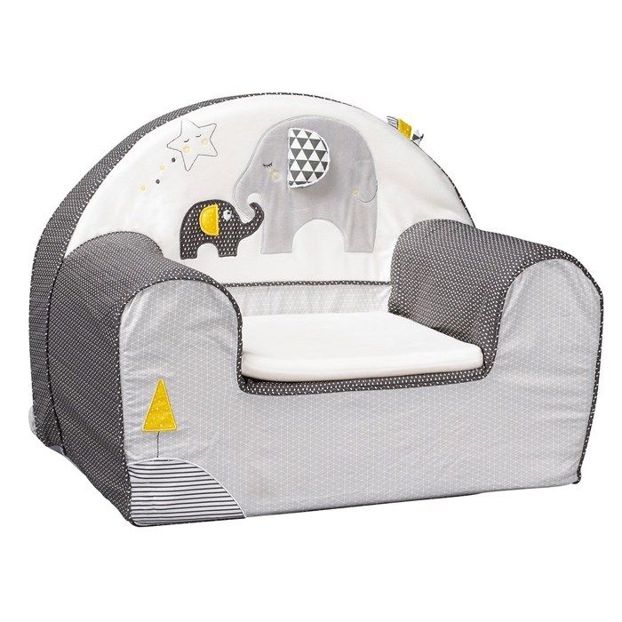 Babyfan - Fauteuil Club Jaune,Blanc,Gris