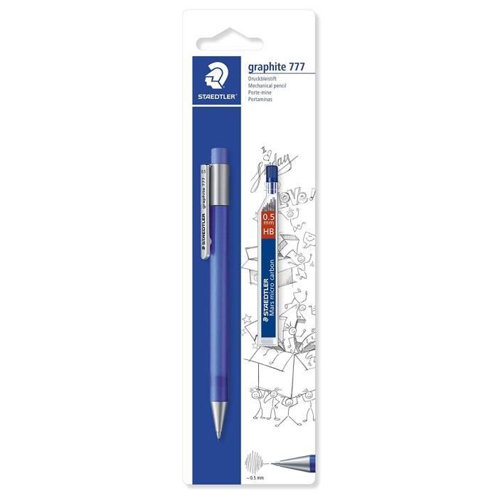 graphite 777 - Blister 1 porte-mine 0,5 mm + 1 étui mines 250 05-HB