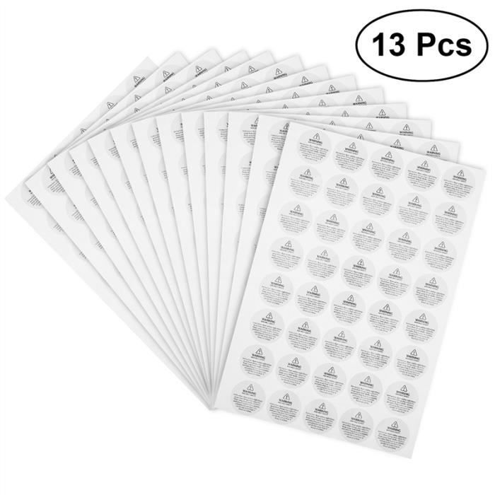 520Pcs Bougie Avertissement Autocollants Bougie Jar Conteneur Étiquettes Cire Fusion Autocollants de Sécurité