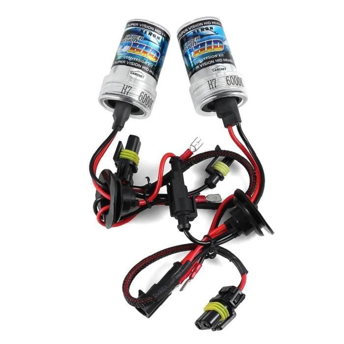 2pcs hide éclairage xénon phare LED phares H7 35W 6000K 3200LM blanc