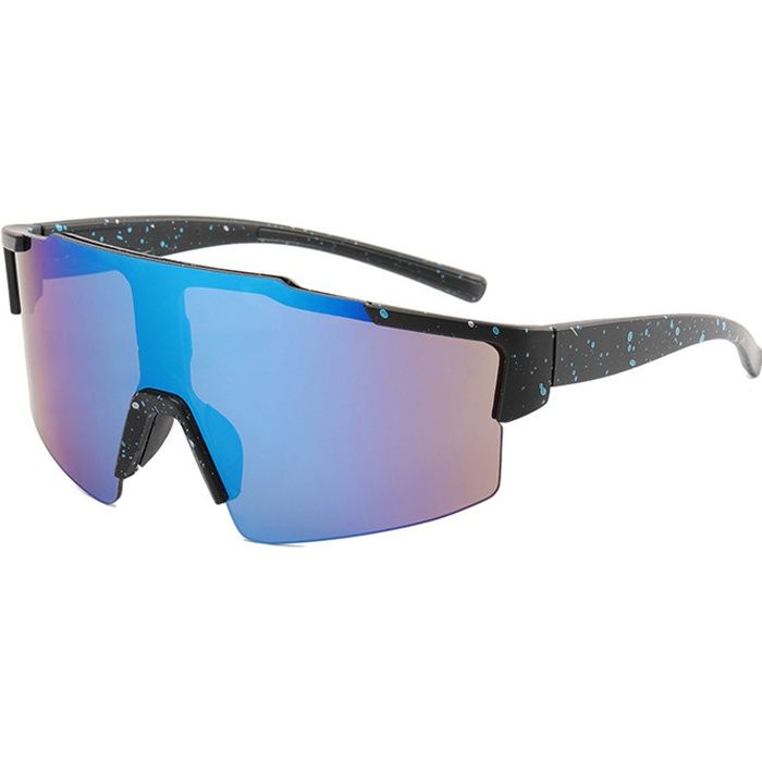 SHARPHY Lunettes de soleil homme polarisés sport élégant noir bleu