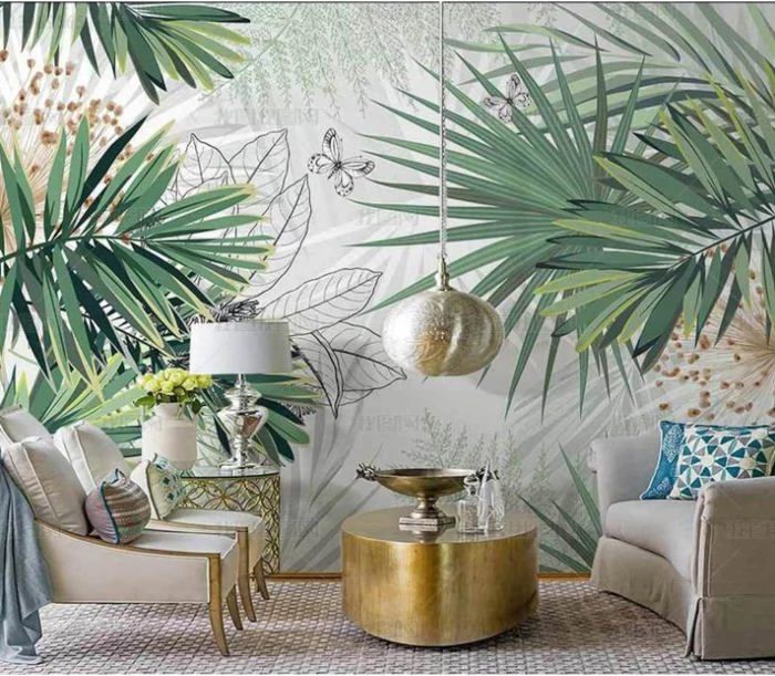 Papier Peint Feuille Tropicale