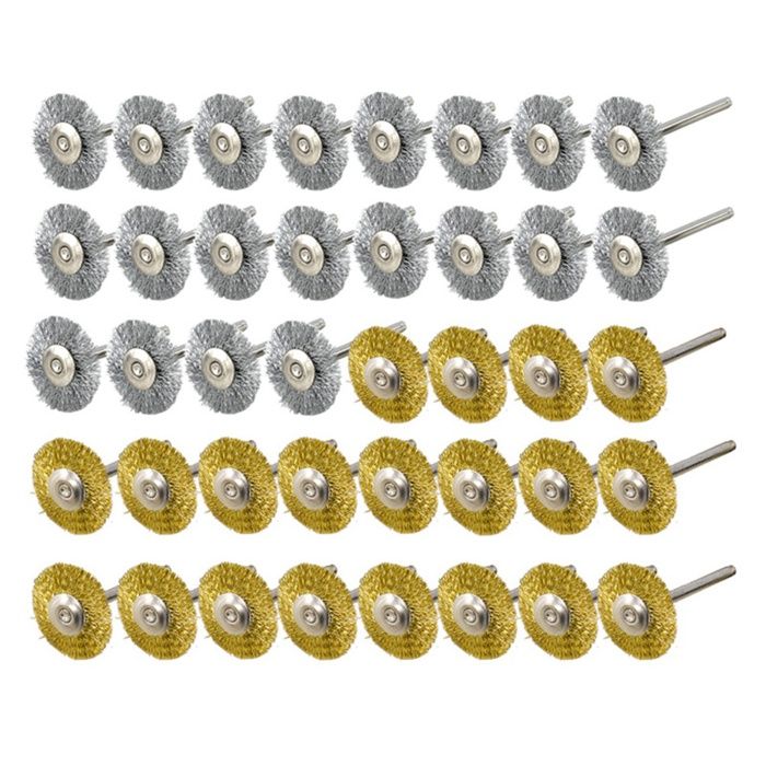 Lot De 40 Roues De Polissage Et 72 Brosses Métalliques, Accessoires De