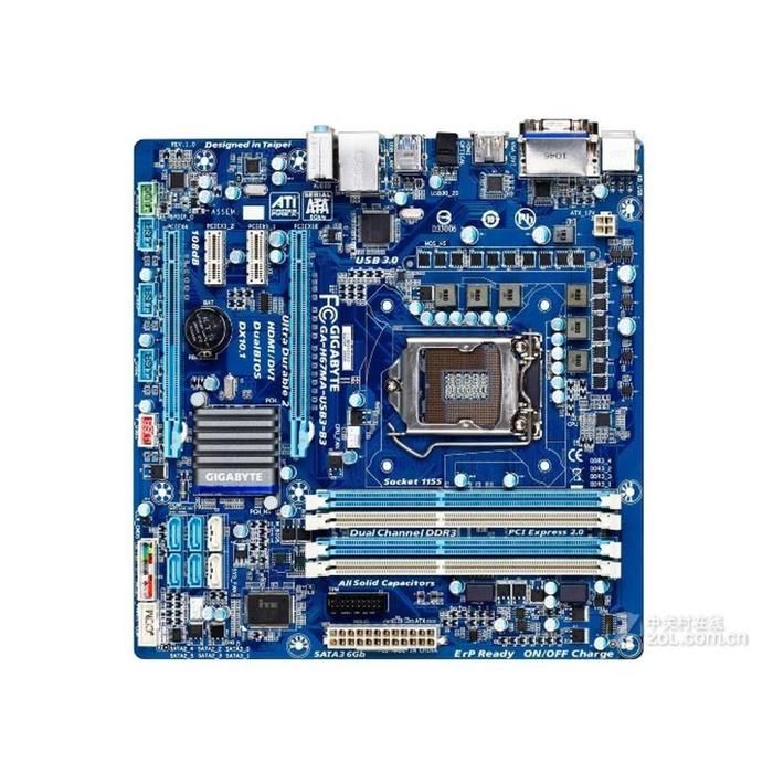 Carte mère GIGABYTE GA H67MA USB3 B3 Intel H67 Socket LGA1155 4xDDR3 SDRAM 32GB Micro ATX - Gigabyte