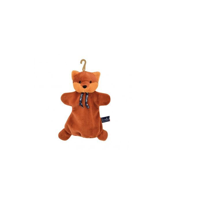 Marionnette à Main Renard En Peluche Heinrich Bauer – 24 Cm – Fabriquée En Allemagne – Douce Et Interactive – Dès 3 Ans