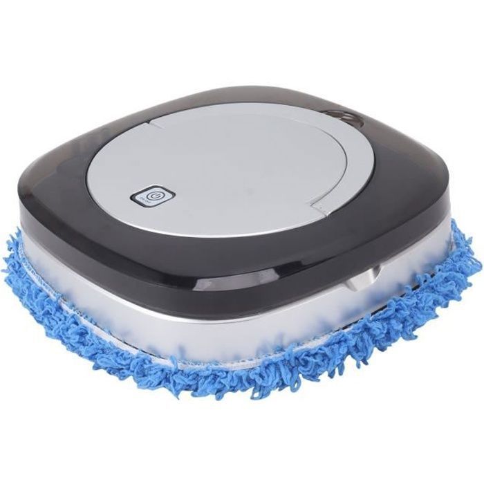 Robot laveur de sol automatique Robot de nettoyage automatique des sols avec aspirateur à electromenager balayeuse Argent