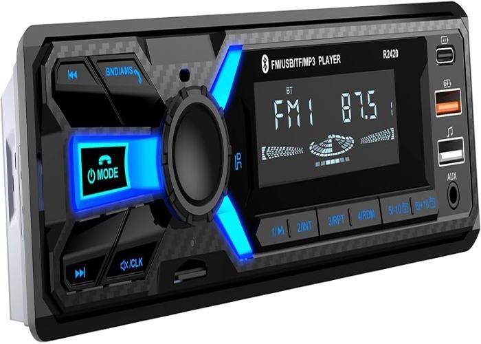 Rds Autoradio Bluetooth 5.0 Mains Libres, 1 Din Universel Radio Stéréo Rds Autoradio Bluetooth 5.0 Mains Libres, 1 Din Universel Radio Stéréo
