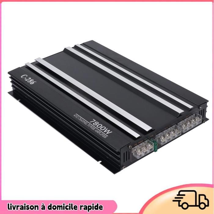 Amplificateur automobile 7800W Amplement de basse Pure Pure Pure Pure DC 12V Boat de camion UTV MOTOCYLATION