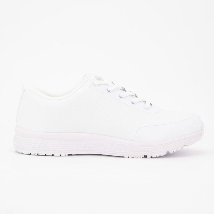Scholl Baskets blanches basses energy plus à lacets Femme SCHOLL