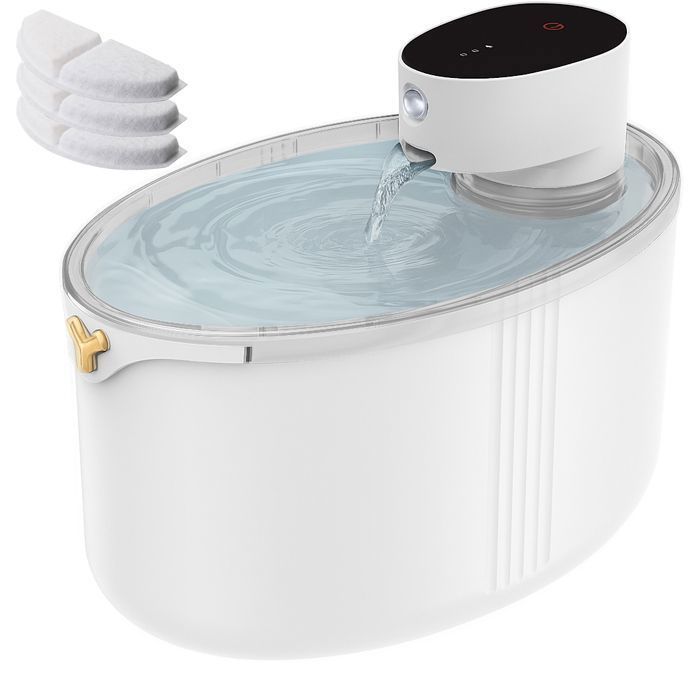 Comparer les prix de Fontaine a Eau Chat sans FilDistributeur Eau Chaton Detecteur Mouvemen-Batterie 4000mAh Chargée Avec 3 Filtre Filtre sans BPA
