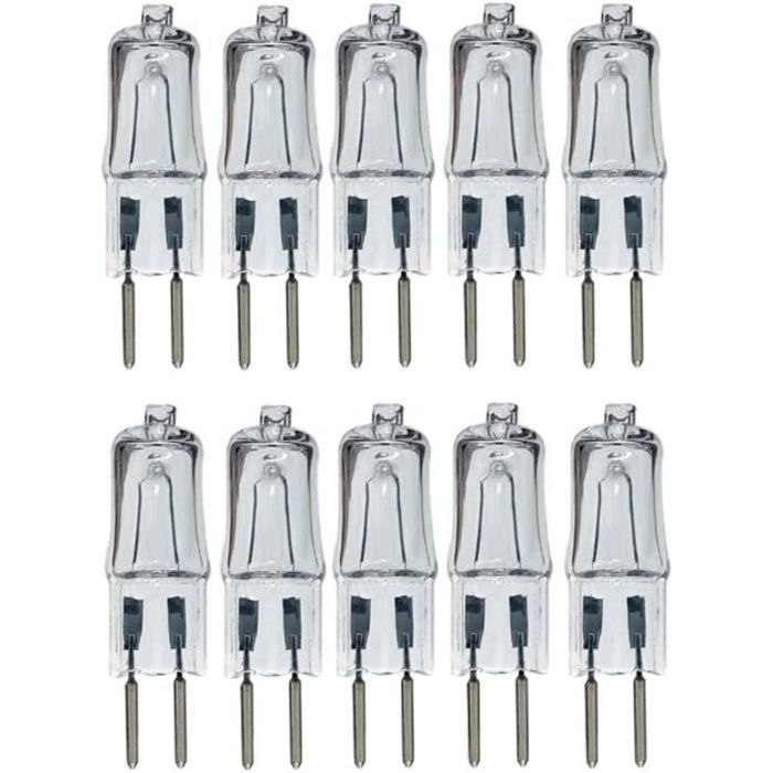 Ampoule halogène - PZCC - G5.3 - 24V - 50W - Blanc chaud 2700K - Lot 10 - Angle 360°