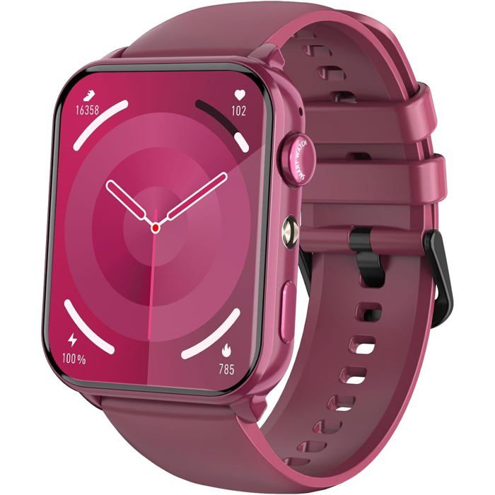Montre Connectée Femme avec Appels Bluetooth Écran 1 91HD Fréquence Cardiaque & SpO₂ 120+ Modes Sportifs Lampe Torche 2 Bracelets