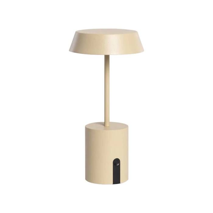 Lampe de table intérieur/extérieur LED métal Ø10.8cm beige - Nala Lampe de table intérieur/extérieur LED métal Ø10.8cm beige - Nala