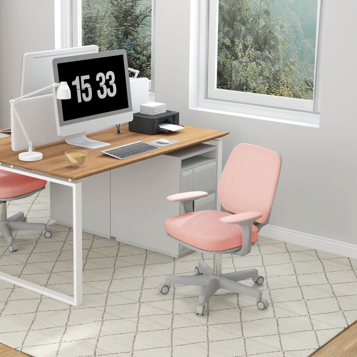 Fauteuil de bureau - Chaise ergonomique en maille - Hauteur réglable - Dossier ventilé - Roulettes & vérin TUV