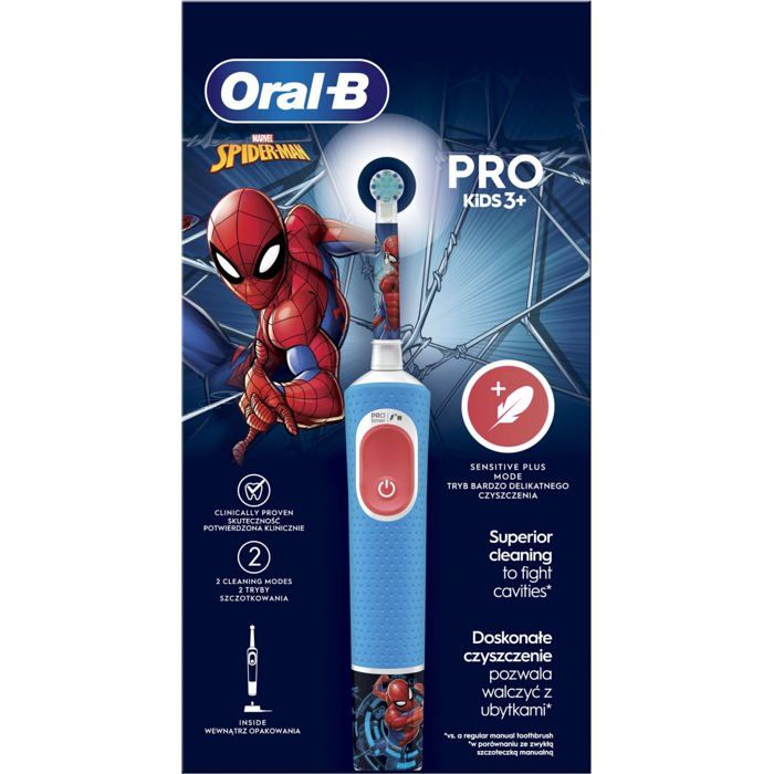 Oral B PRO Kids 3+ Spiderman II brosse à dents électrique pour enfant 1 pcs - vue 1
