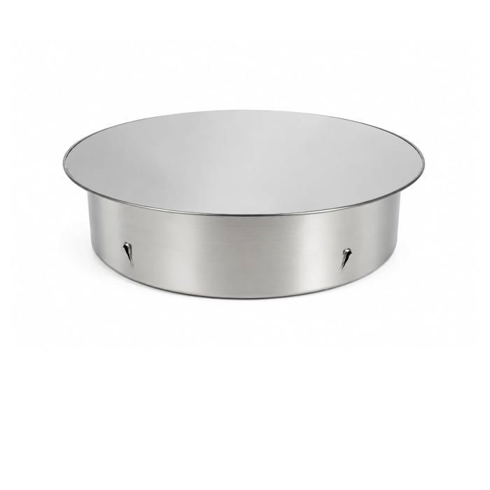 Couvercle Trou Cheminée 200 mm Bouchon - 1 Pièce - Cache Conduit et Chapeau de Cheminée Mural