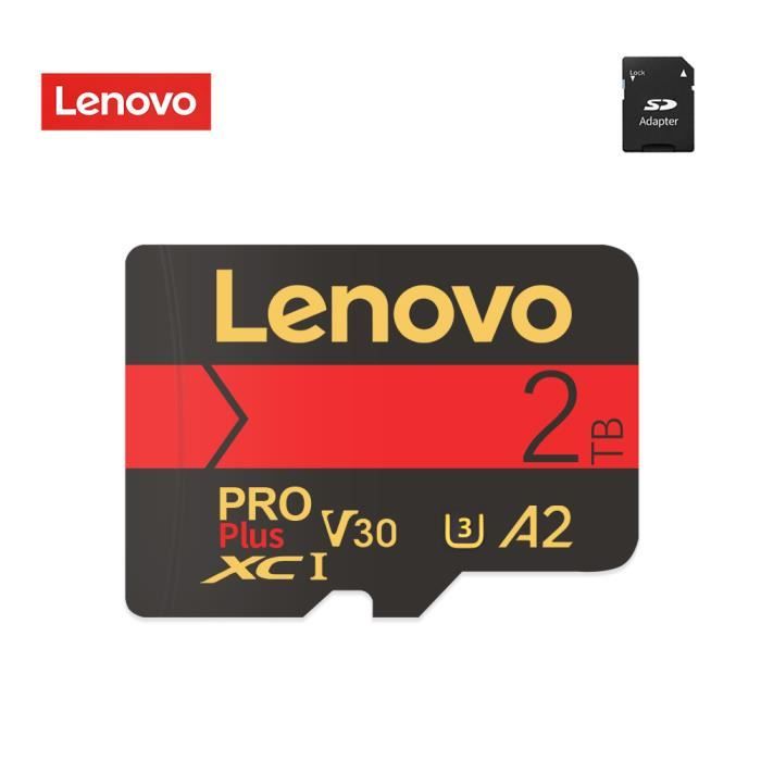 2 To-Lenovo-Carte Micro mémoire SD, Classe 10, 1 To, 512 Go, 256 Go, SD,  TF, Carte mémoire Flash, Téléphone, - Cdiscount Appareil Photo