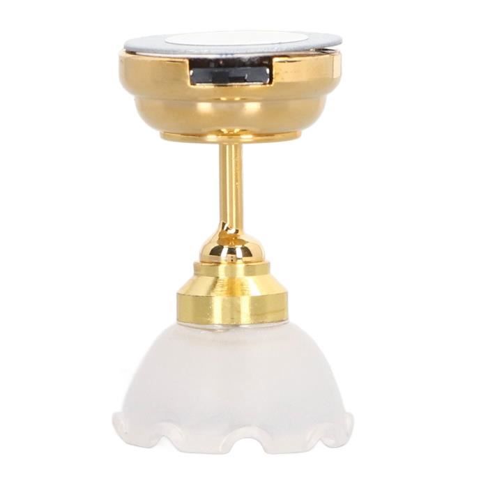Plafonnier LED Miniature Pour Maison De Poupée - Échelle 1:12, Pile CR927 - Décoration Éclairage Miniature