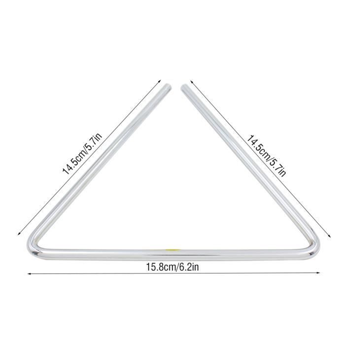 Lot De 3 Instruments De Musique Triangulaires Avec Percussion