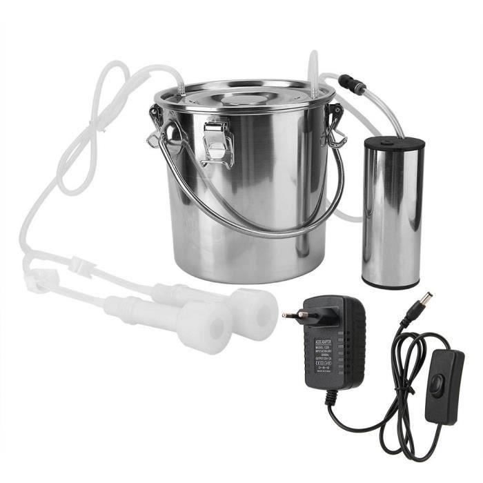 Machine Traite Acier Inoxydable Machine à Traire Manuelle 2000ml - Pour Chèvres Et Moutons - Acier Inoxydable - Kit Ferme Laitière Matériel Traite Ferme