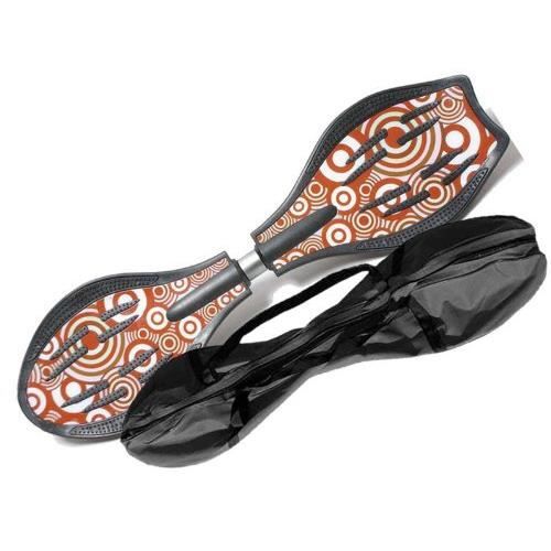 MAXOfit® Waveboard Pro XL «Spider-Rot», Charge Max. 95 kg, Roues