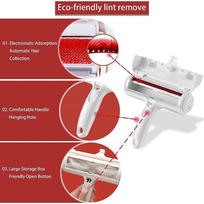 Set De Rasoirs Anti-peluches Manuel Et Rouleaux Vêtement Tissu Tapis