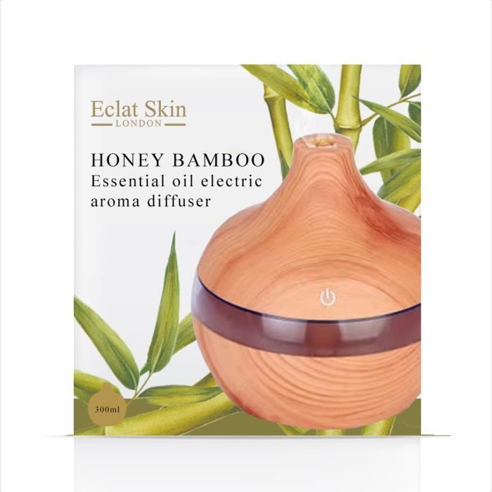 Honey Bamboo Essential Oil Electric Aroma Diffuser 300ml