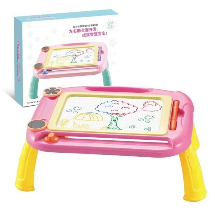 Atliberswo Ardoise Magique, Tablette Dessin Enfant, Tableau Magique avec 3 Tampons, Jouet Tableau pour Enfants, Cadeau pour Garçons et Filles de 3 4 5