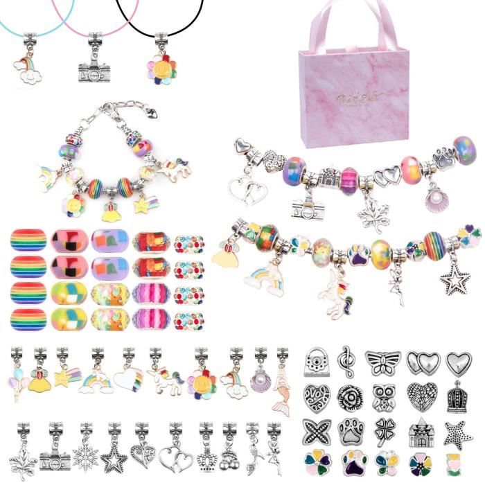 Perlage Et Bijou - Limics24 - Cadeau Fille 7 8 10 11 12 Ansidee Ado Bijoux  Enfants Bracelet Jouet Breloques Creation - Cdiscount Beaux-Arts et Loisirs  créatifs