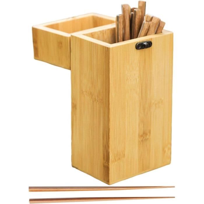 Boîte Rangement Couverts Portable - Avec Couvercle, Organisateur Ustensiles Bureau/Camping - 3