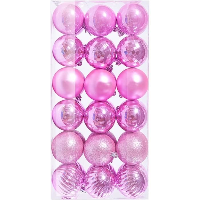 Boules De Noël Lot, 100Pcs Étincelants Décorations Sapin Noel