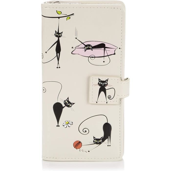 Cartoon Cat Coin Purse Petit Portefeuille Pour Femmes, Mini