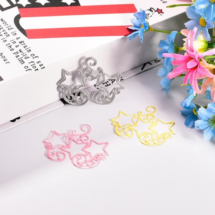 7 Matrices De Découpe En Métal Carré étoile Cœur Rectangle Cercle Pour Bricolage Scrapbooking