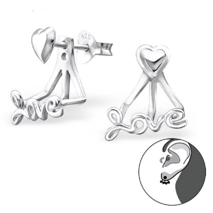 Boucles d'Oreilles Lobes Serpent Acier Doré - Pénélope - Mirage Bijoux