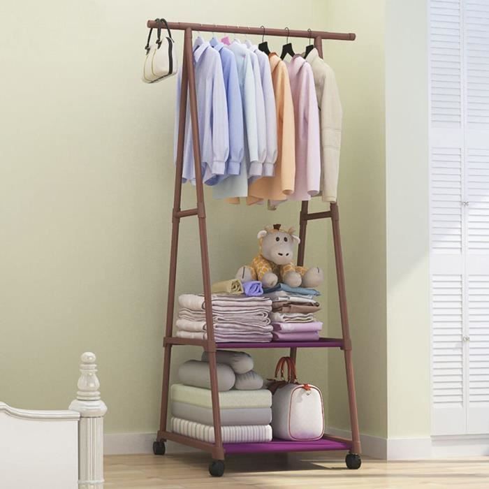 HUOLE Portant a Vêtement, Penderie Vetement,Penderie à Vêtements Mobile Télescopique, Armoire à Vêtements, Penderie à Vêtement Pliable, Robuste, en Métal et Portable, avec 4 roulettes HUOLE Portant a Vêtement, Penderie Vetement,Penderie à Vêtements Mobile Télescopique, Armoire à Vêtements, Penderie à Vêtement Pliable, Robuste, en Métal et Portable, avec 4 roulettes