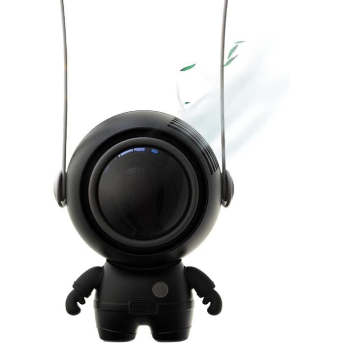 Ventilateur dastronaute Portable - Mini USB - 900mAh - 3 Vitesse Réglable - Noir