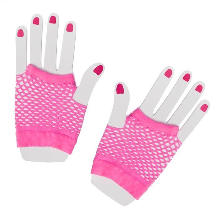 Mitaines En Résille GIVBRO Pour Femme | Accessoire Danse, Fête, Mariage - Taille Unique