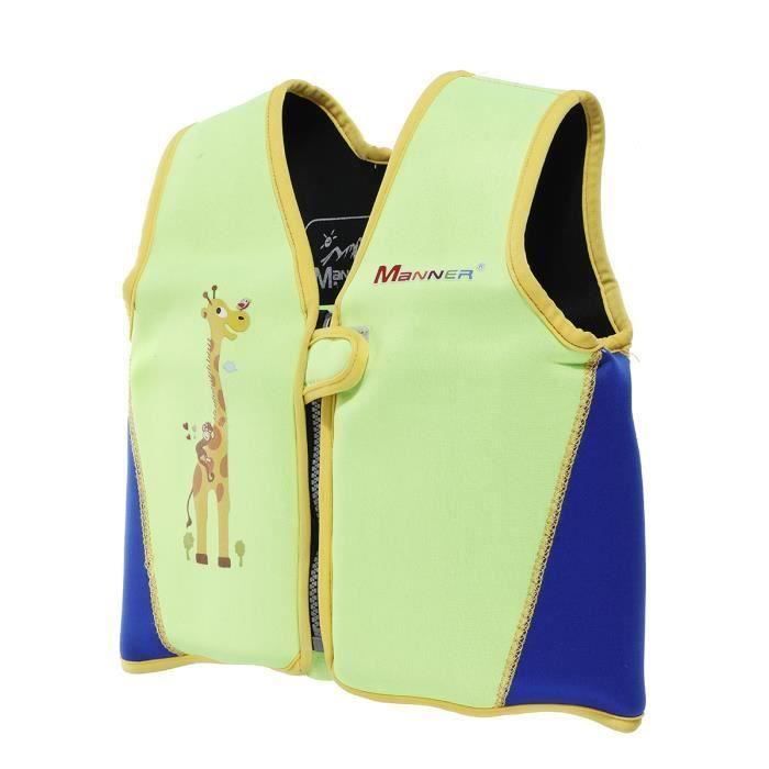 Gilet De Sauvetage Pour Bebe Enfant Gilet Flottant Vert L Cdiscount