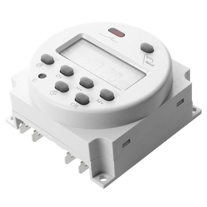 LC_ DC 12V 16A numérique LCD Programmable Minuteur Relay Switch pour Puissance