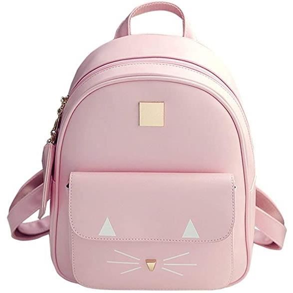 Mini Sac à Dos Femme DORRISO - Cuir PU Anti-Eau Avec Trou Écouteurs - Sac Mode Voyage 15x19cm