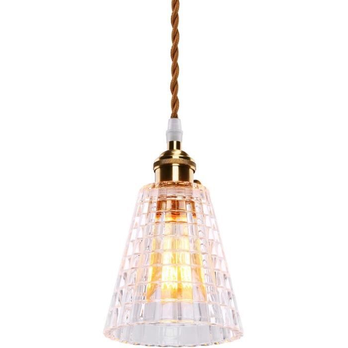 Suspension Vintage En Fer Avec Abat Jour Et Interrupteur Intérieur