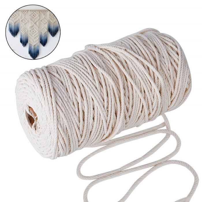 Cordon fil de coton – macramé pour outil d'artisanat bracelets – bendaoudfil