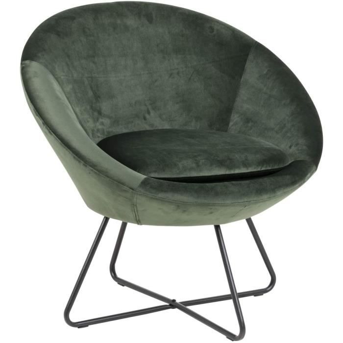 pkline fauteuil cenna vert sapin noir fauteuil capitonné salon fauteuil club salon