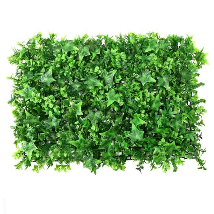 Cloture grillage,Panneau de haie de plantes artificielles,protection UV,tapis de gazon privé,panneau de vert -Type 40 x60cm -F
