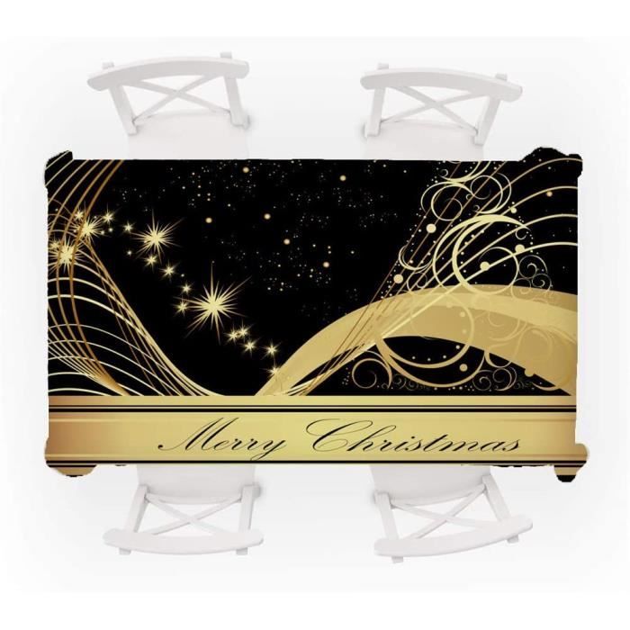 Nappe De Noël Rectangulaire Anti-taches - Dimensions 240x148 Cm, 100% Polyester, Thème Noël - Neuf Sans étiquette